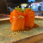 Salmão com geleia de pimenta